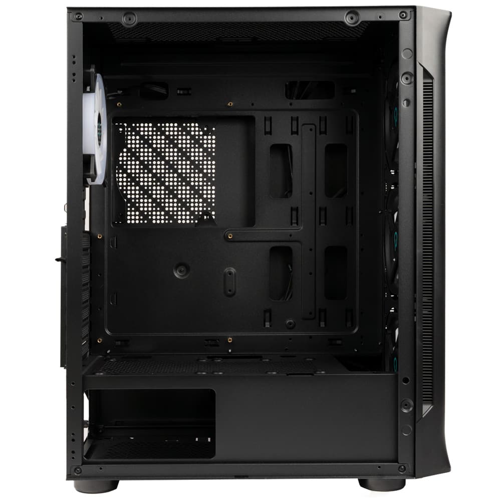 CARCASA SPACER - gaming, Middle Tower, ATX, "SHIELD", fara sursa, sticla securizata, fara ventilatoare, USB 3.0 x 1, USB 2.0 x 2, HD-AUdio, Jack 3.5mm x 2 ,"SPCS-GC-SHIELD-NF" — miniatură