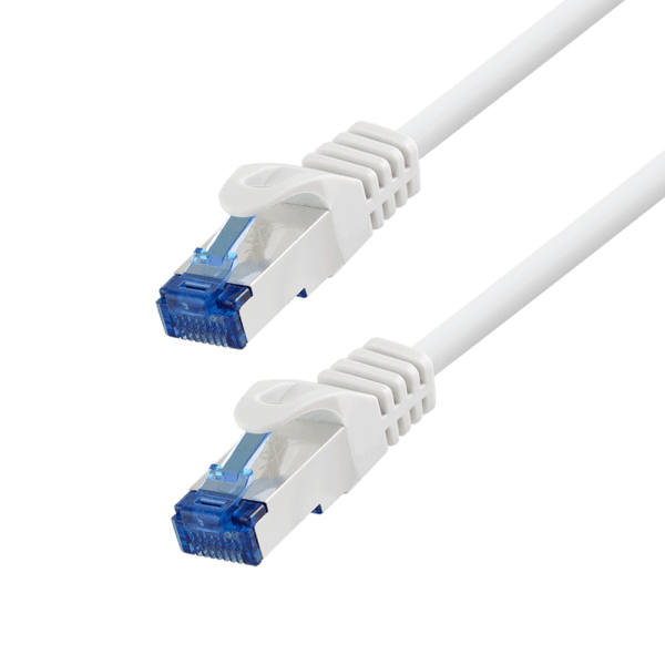 PATCH CORD S/FTP LOGILINK Cat6a, LSZH, Ultraflex, cupru, PoE/PoE+/PoE++, 2 m, alb, AWG26, dublu ecranat "C6A051S"