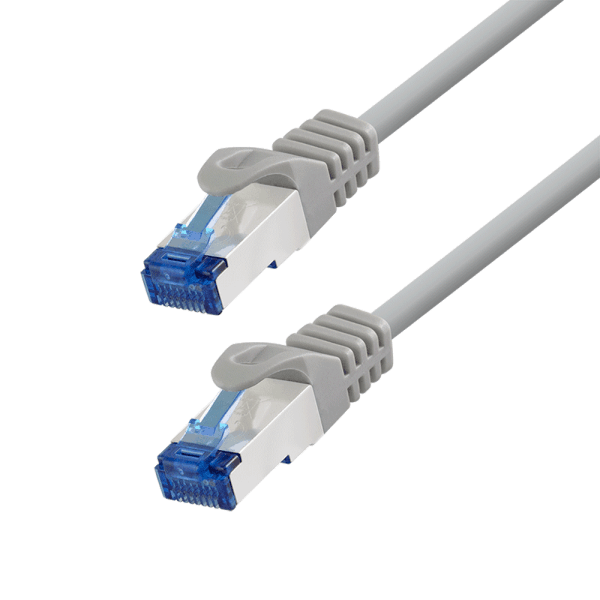 PATCH CORD S/FTP LOGILINK Cat6a, LSZH, Ultraflex, cupru, PoE/PoE+/PoE++, 2 m, gri, AWG26, dublu ecranat "C6A052S"