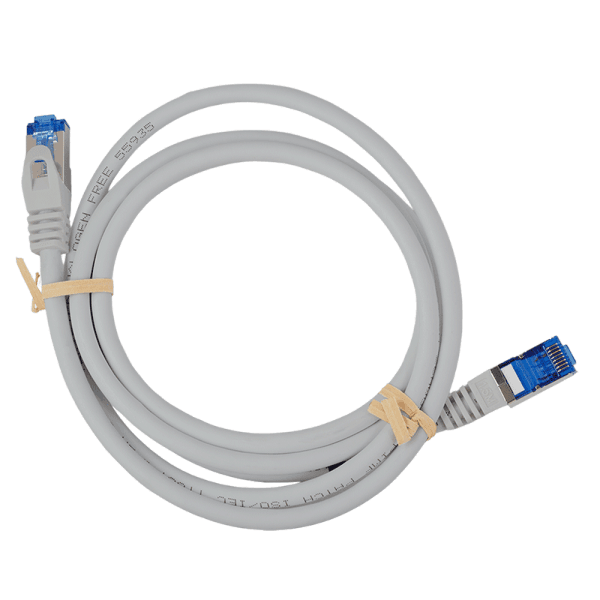 PATCH CORD S/FTP LOGILINK Cat6a, LSZH, Ultraflex, cupru, PoE/PoE+/PoE++, 2 m, gri, AWG26, dublu ecranat "C6A052S" — miniatură