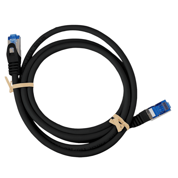 PATCH CORD S/FTP LOGILINK Cat6a, LSZH, Ultraflex, cupru, PoE/PoE+/PoE++, 2 m, negru, AWG26, dublu ecranat "C6A053S" — miniatură