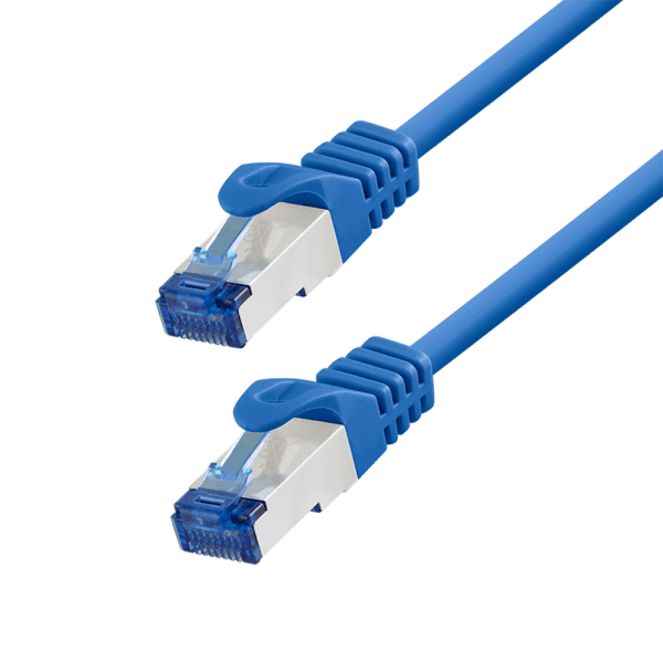PATCH CORD S/FTP LOGILINK Cat6a, LSZH, Ultraflex, cupru, PoE/PoE+/PoE++, 2 m, albastru, AWG26, dublu ecranat "C6A056S"