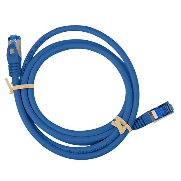 PATCH CORD S/FTP LOGILINK Cat6a, LSZH, Ultraflex, cupru, PoE/PoE+/PoE++, 2 m, albastru, AWG26, dublu ecranat "C6A056S" — miniatură