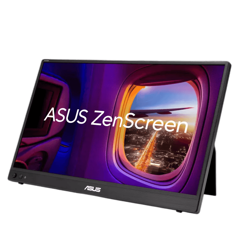 Monitor Asus Portabil ZenScreen MB16AHVE, 15.6", IPS, FullHD, 1920 x 1080, USB Type-C, mini-HDMI, 16:9, Auto Rotation, Negru 90LM0385-B01N71 "MB16AHVE" — miniatură