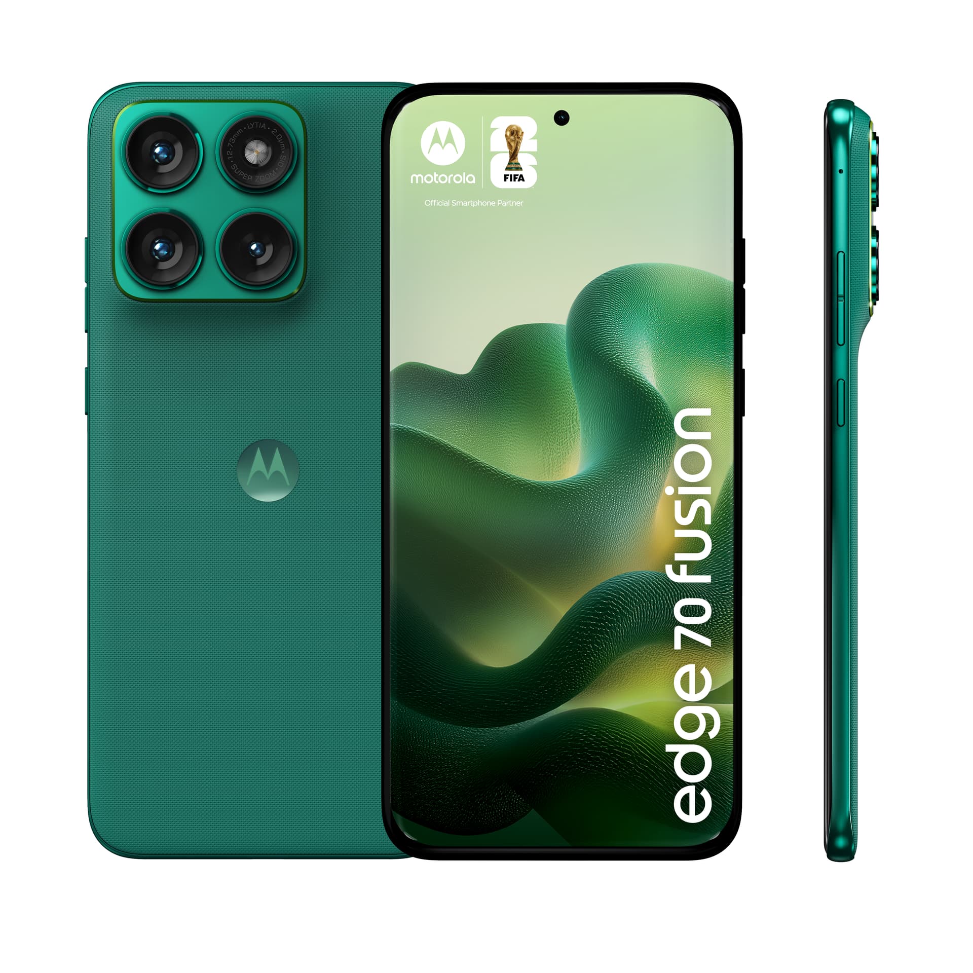 Smartphone edge 70 fusion 256GB 8GB RAM Dual SIM Sporting Green "PBBD0005SE" — miniatură
