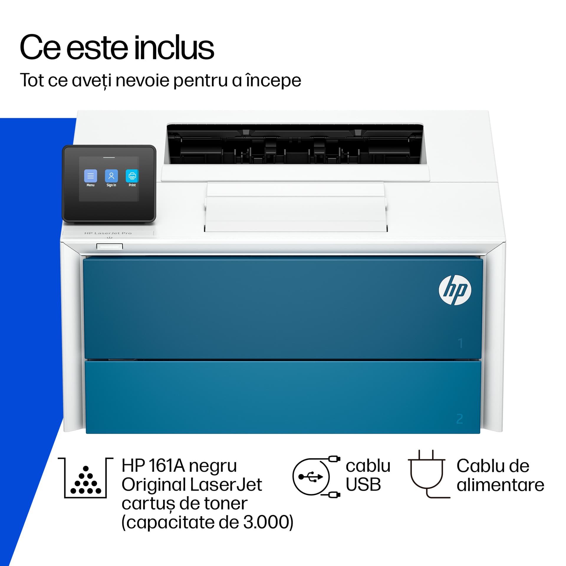 Imprimanta Laserjet Mono HP Pro 4007DN, A4, Functii: Impr., Viteza de Printare Monocrom: 47ppm, Viteza de printare color:, Conectivitate:USB|Retea, Duplex:Da, ADF:Nu(incl.TV 11lei) "8X3E1A" — miniatură