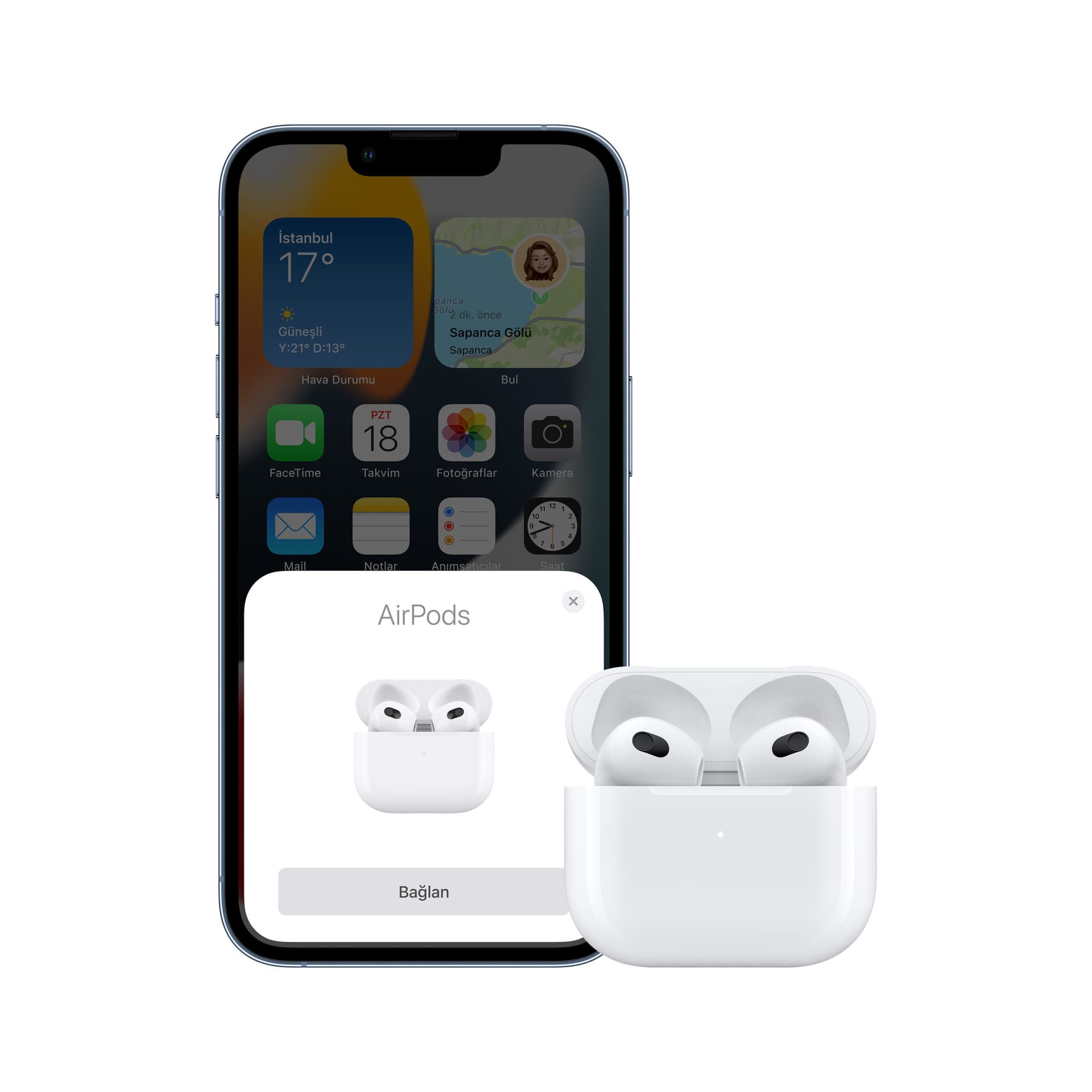 Apple AirPods3 with Lightning Case White"MPNY3" — miniatură
