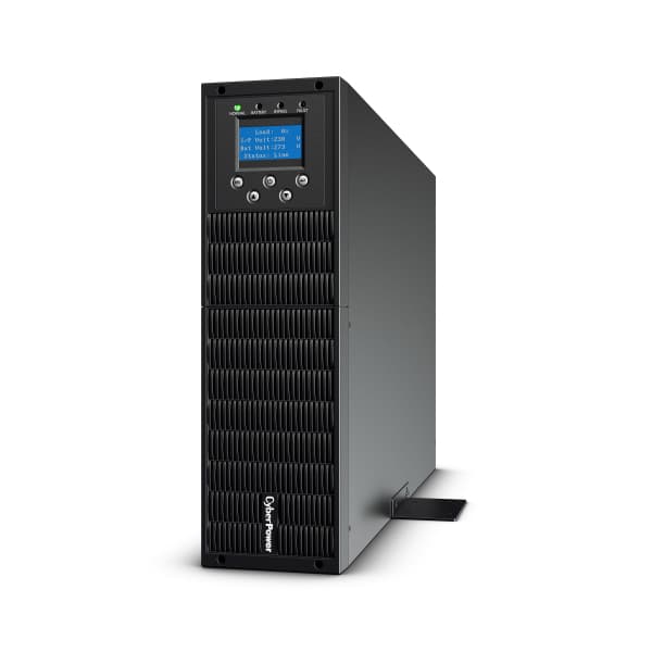 UPS CYBER POWER Online dubla conversie cu sin. pura, cu management, Rack 3U, LCD, 6000VA/5400W, bloc conexiuni, fara baterii, terminal block, USB, RS232, slot SNMP, APFC, EPO, GreenP, "OLS6000ERTXL3U" — miniatură