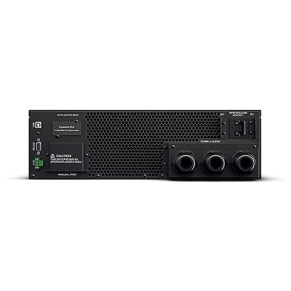 UPS CYBER POWER Online dubla conversie cu sin. pura, cu management, Rack 3U, LCD, 6000VA/5400W, bloc conexiuni, fara baterii, terminal block, USB, RS232, slot SNMP, APFC, EPO, GreenP, "OLS6000ERTXL3U" — miniatură
