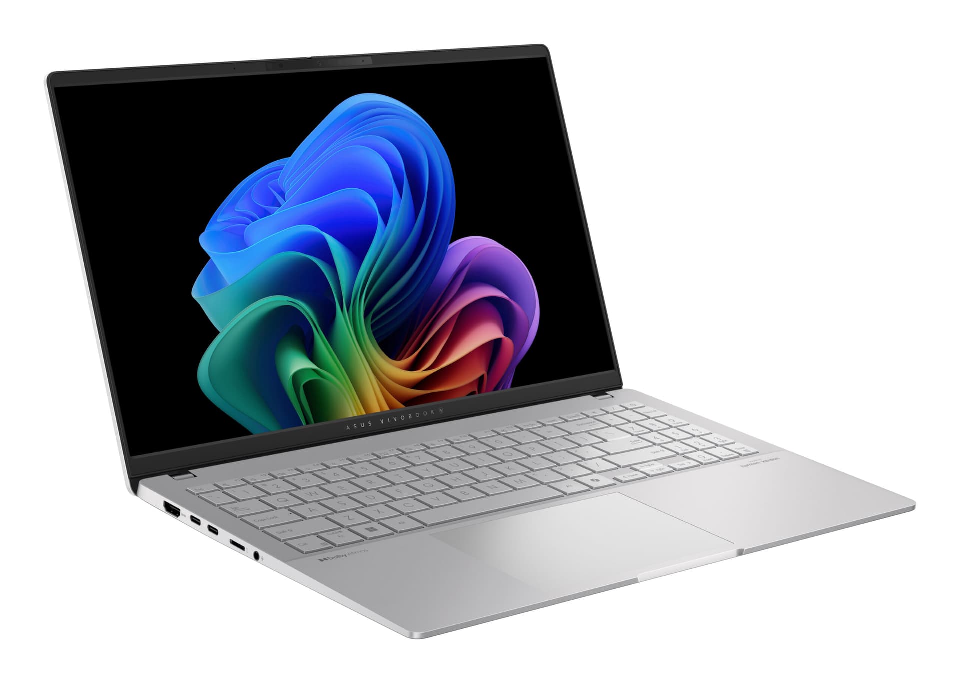 Asus|S5507QA-MA064X|NOTEBOOK|15.6 inch|3K 2880 x 1620 OLED|Snapdragon X Elite X1E 78 100|3.4 GHz|Mem 32 GB|SSD 1 TB|Wireless|Bluetootha|Li-ion|3 Celule|1xHDMI|FHD cam|Greutate 1.42 kg|WIN 11 Pro|Cool Silver"S5507QA-MA064X" — miniatură