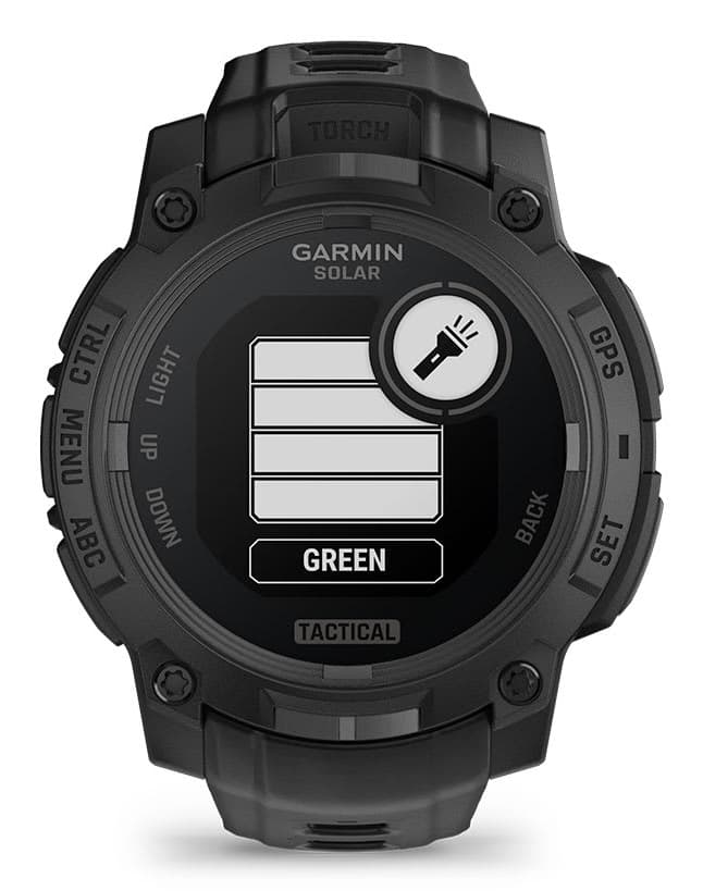 Smartwatch Instinct 3 45 mm, Solar, Tactical Edition, Black with Black Band"010-02934-50" — miniatură