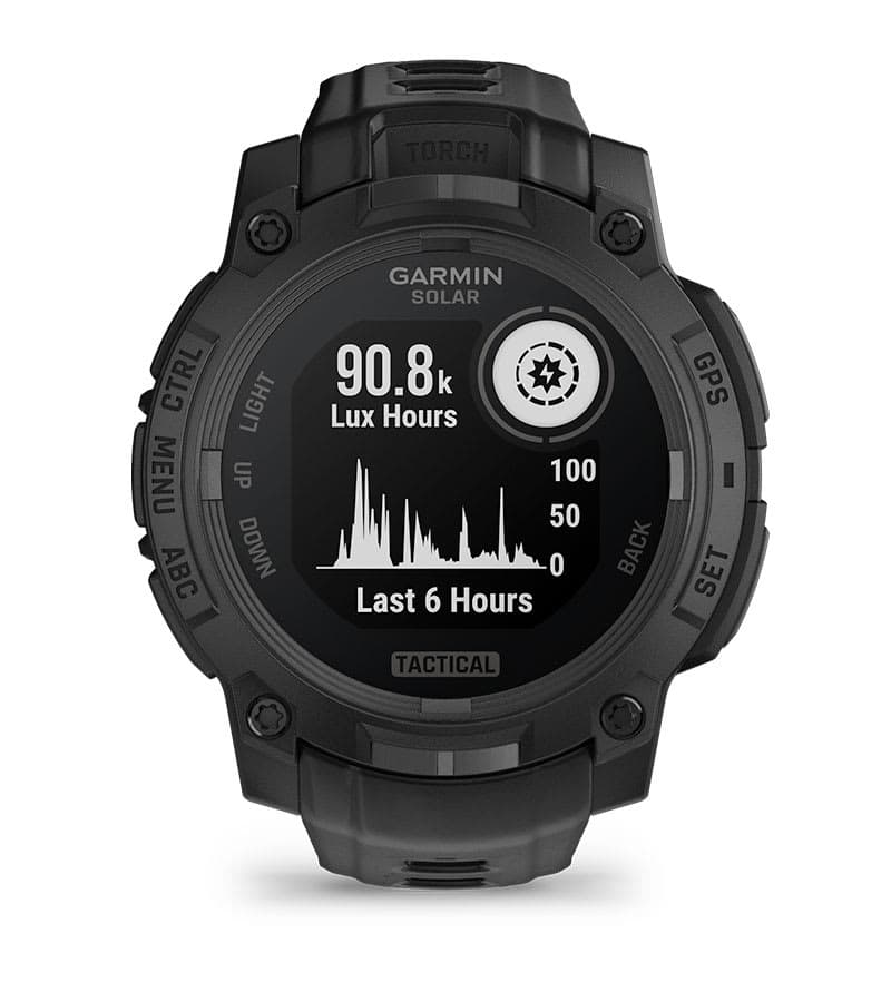 Smartwatch Instinct 3 45 mm, Solar, Tactical Edition, Black with Black Band"010-02934-50" — miniatură