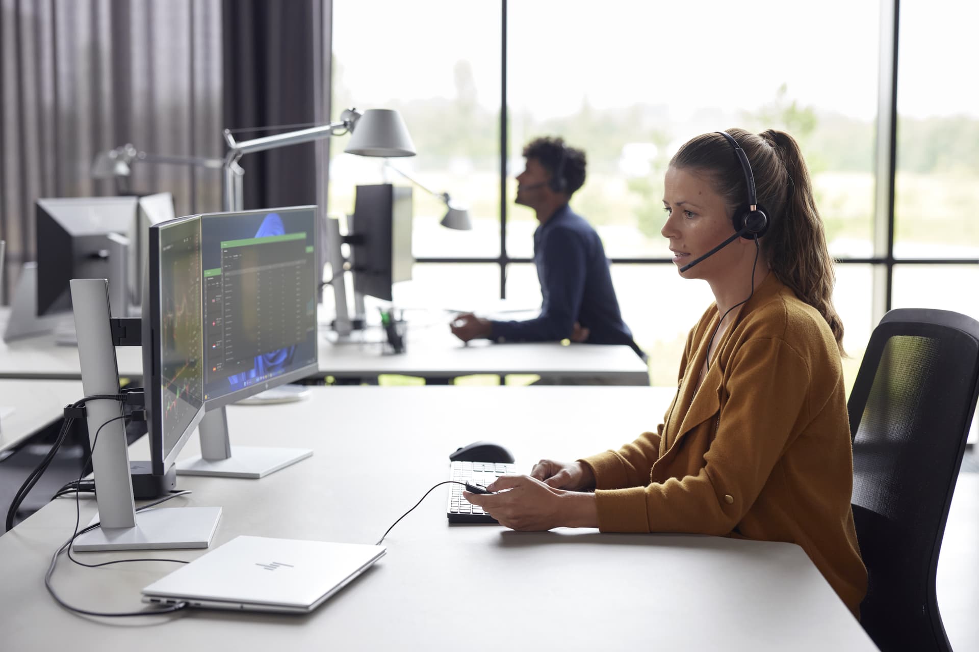 Poly EP 525 -M Stereo w/USB-A Headset"783R2AA" — miniatură