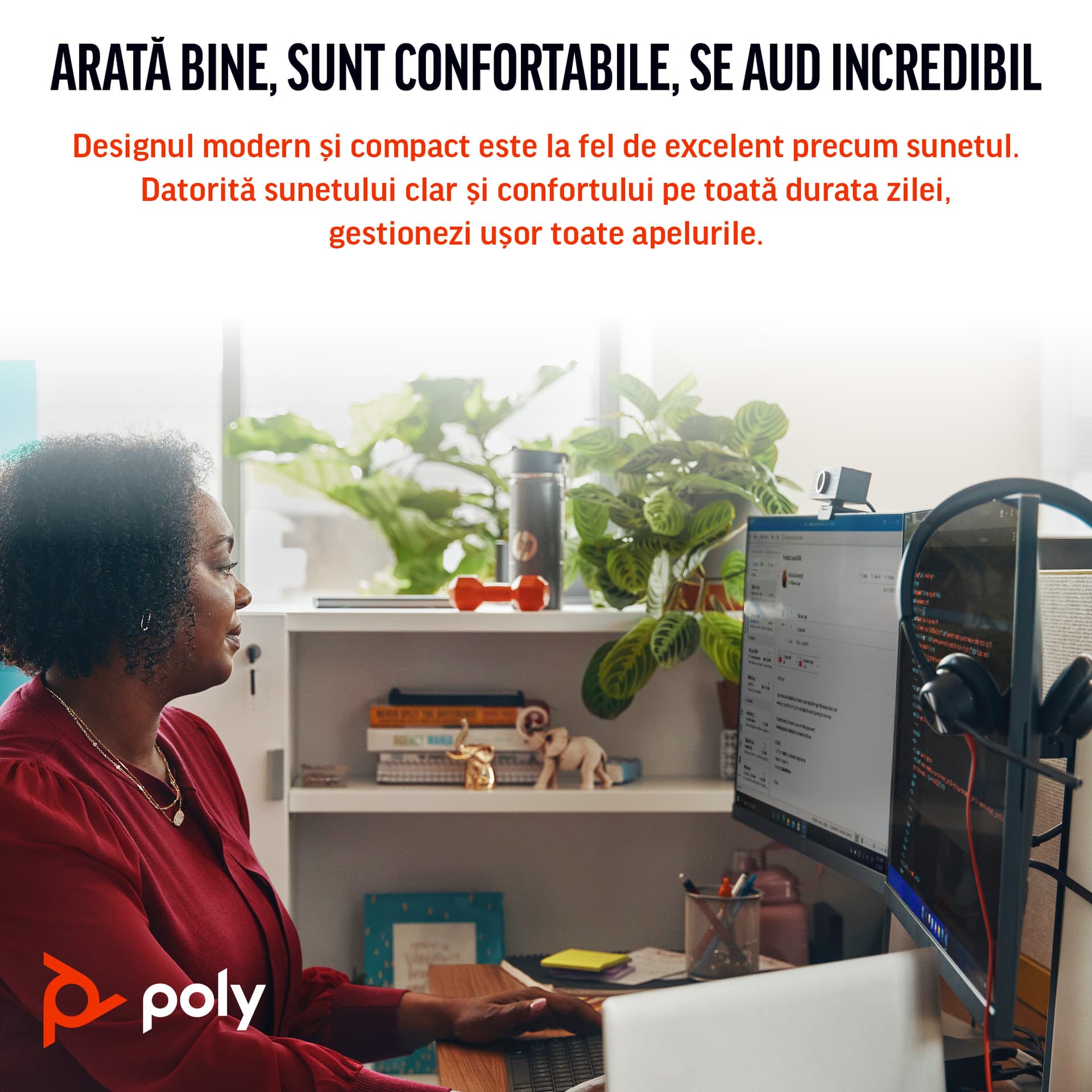 Poly BW 3310 Mono -M USB-C HS +USB-C/A"8X216AA" — miniatură