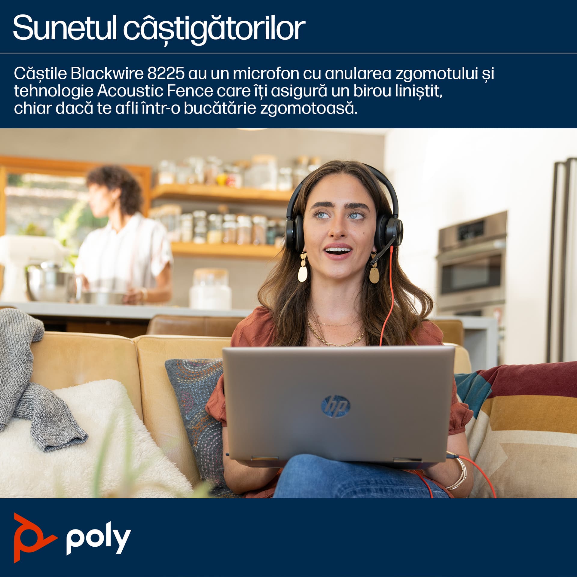 Poly BW 8225 Stereo USB-C HS +USB-C/A"8X223AA" — miniatură