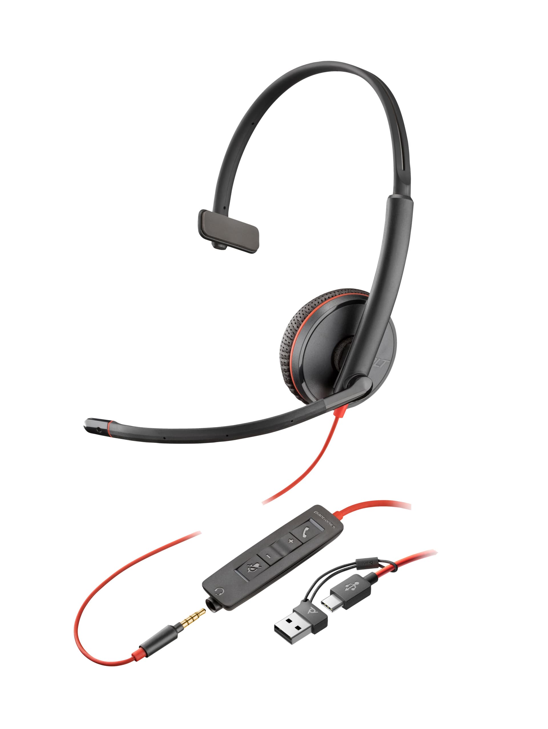 Poly BW 3215 USB-C HS +3.5mmP +USB-C/A"8X227AA"