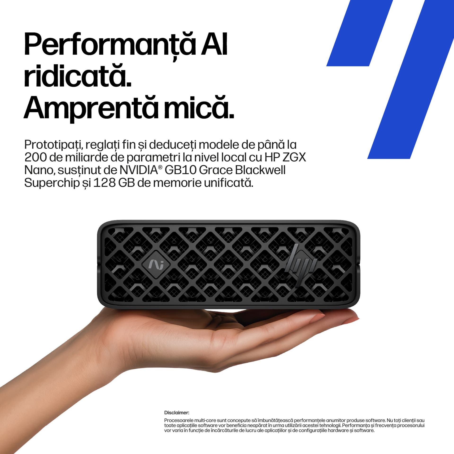 PC ZGX NANO G1N AI GB10/128G/2TB NVIDIA DGX D4DB3ET HP"D4DB3ET" — miniatură