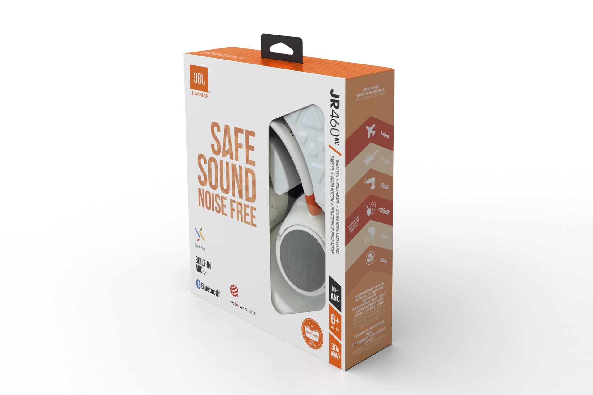 Casti bluetooth JR460NC"JBLJR460NCWHT" — miniatură