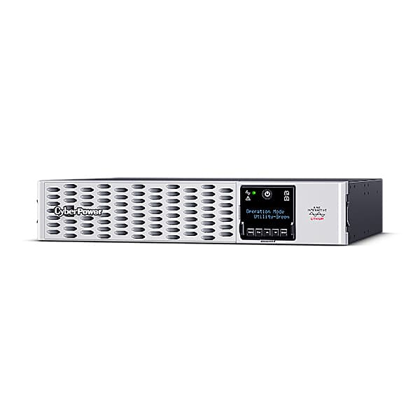UPS CYBER POWER Line Int. cu sin. pura, cu management, Rack 2U, LCD, 1500VA/1500W, AVR, 10x IEC, baterie Litiu-Ion RB1260X4, incarcare pana la 4h, USB, RS232, slot SNMP, APFC, EPO, hot-swapp, GreenPower, "PRL1500ERT2UC"