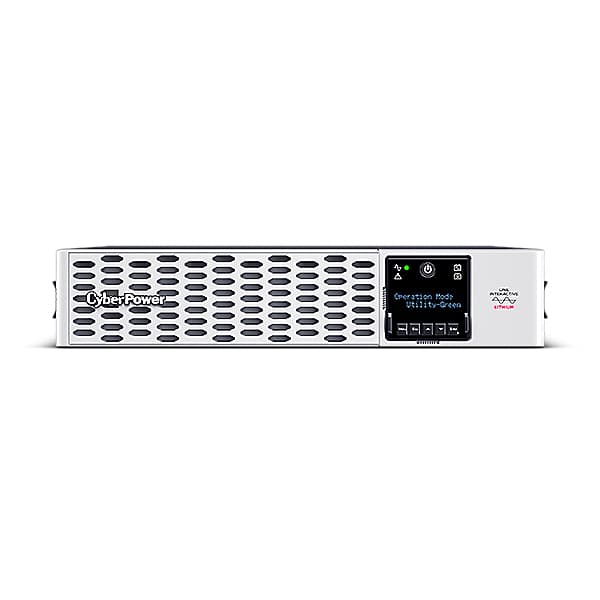 UPS CYBER POWER Line Int. cu sin. pura, cu management, Rack 2U, LCD, 1500VA/1500W, AVR, 10x IEC, baterie Litiu-Ion RB1260X4, incarcare pana la 4h, USB, RS232, slot SNMP, APFC, EPO, hot-swapp, GreenPower, "PRL1500ERT2UC" — miniatură