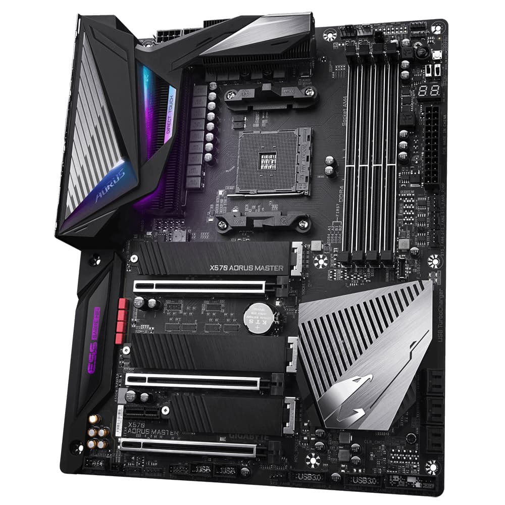 GIGABYTE X570 AORUS MASTER AM4 DDR4 6xSATA 2xM.2 DS STOCK REFURBISHED (P)"TPN - X570 AORUS MASTER" — miniatură