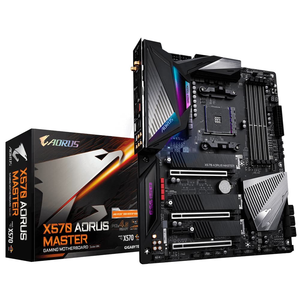 GIGABYTE X570 AORUS MASTER AM4 DDR4 6xSATA 2xM.2 DS STOCK REFURBISHED (P)"TPN - X570 AORUS MASTER" — miniatură