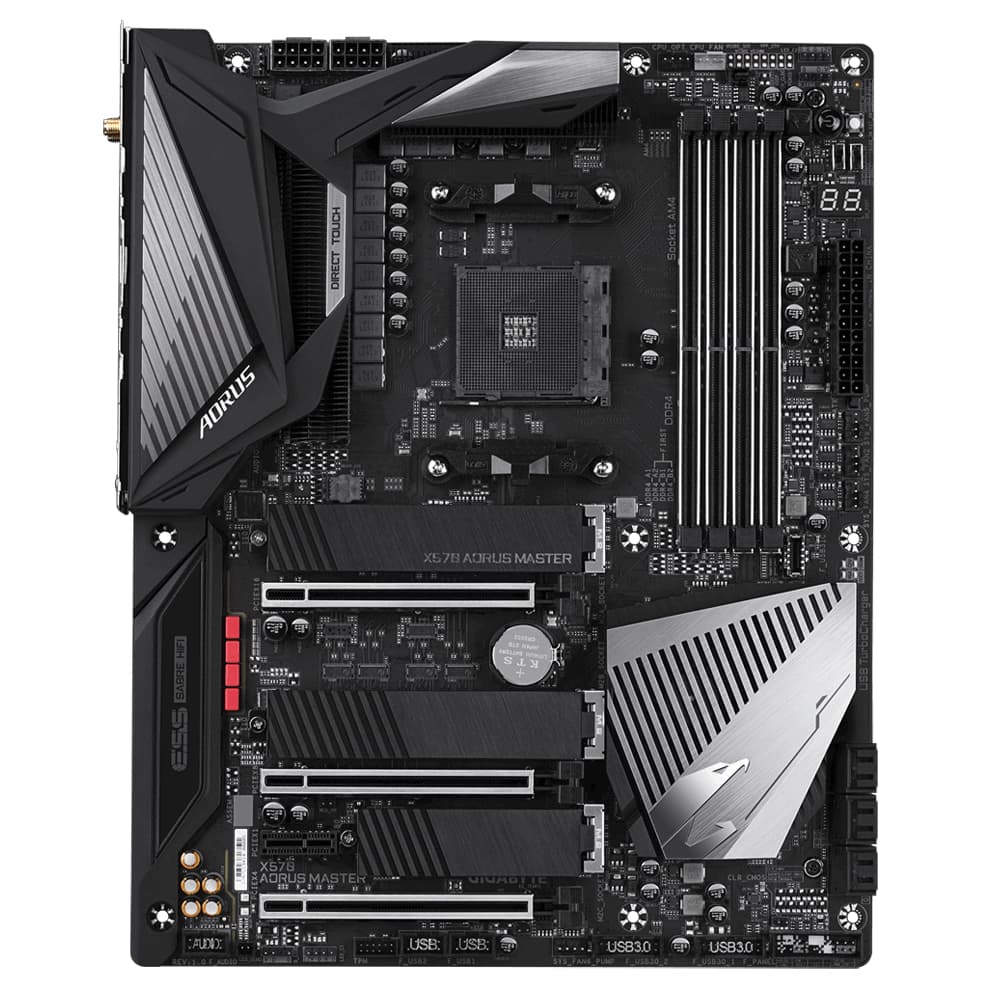 GIGABYTE X570 AORUS MASTER AM4 DDR4 6xSATA 2xM.2 DS STOCK REFURBISHED (P)"TPN - X570 AORUS MASTER" — miniatură