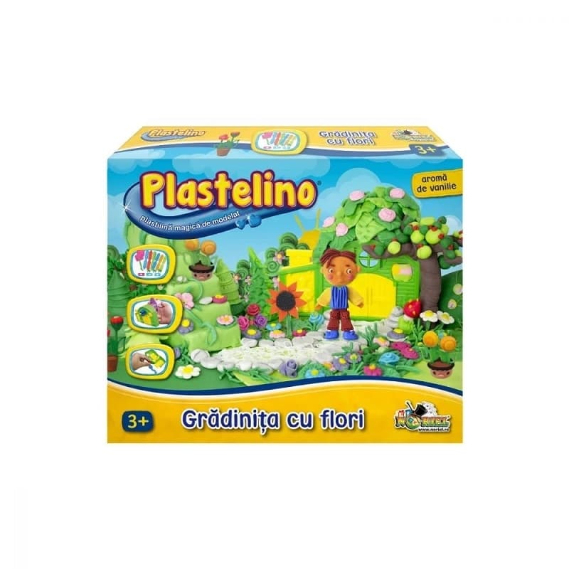 Set Plastelina Mare Gradinita cu Flori