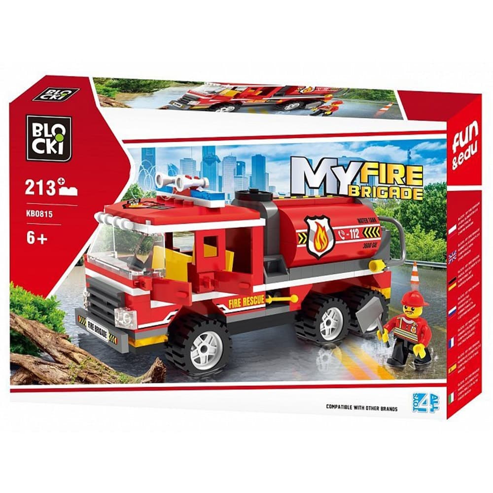 Blocki My Fire Brigade, Cisterna pompieri, 213 piese — miniatură