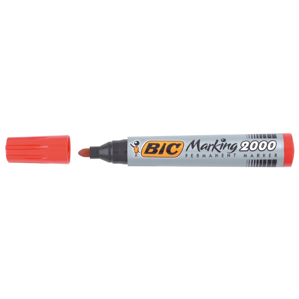 Marker permanent 2000 rosu 12/cutie - BIC — miniatură