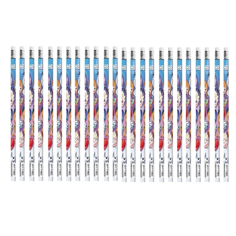 Creion cu guma - Emoji Frozen 48 buc/set - STARPAK — miniatură