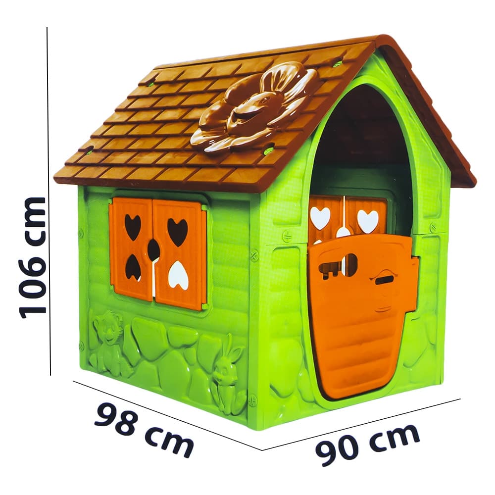 Casuta de joaca, verde, 106x38x90 cm - Ungaria — miniatură