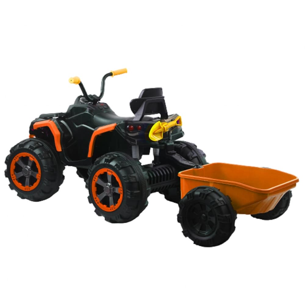 ATV cu acumulator + remorca, 2 motoare, 12V, 7A — miniatură