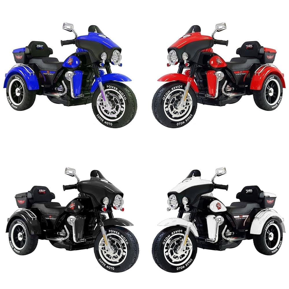 Motocicleta cu acumulator, 2 motoare, 12V, 4A