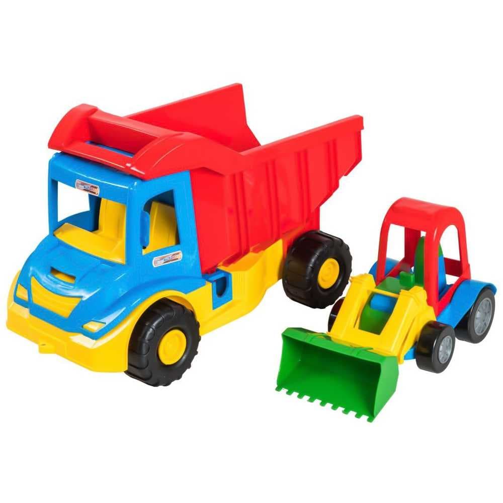 Camion + Utilaj constructie, 38x20x25 cm - Tigres — miniatură