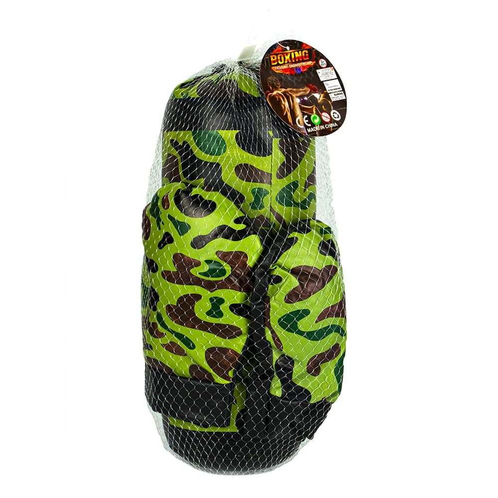 Sac box camuflaj + manusi, 30 cm