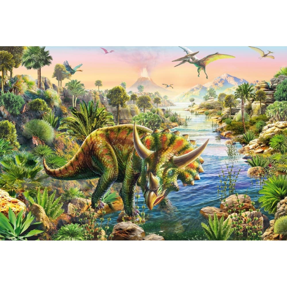 Puzzle Schmidt, Aventurile dinozaurilor, 3x48 piese — miniatură