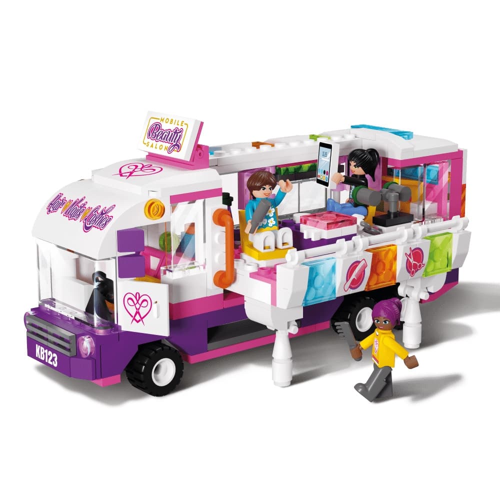 Blocki My Girls, Salonul de coafura mobil, 375 piese — miniatură