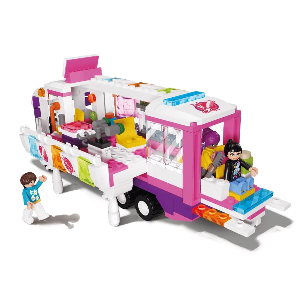 Blocki My Girls, Salonul de coafura mobil, 375 piese — miniatură