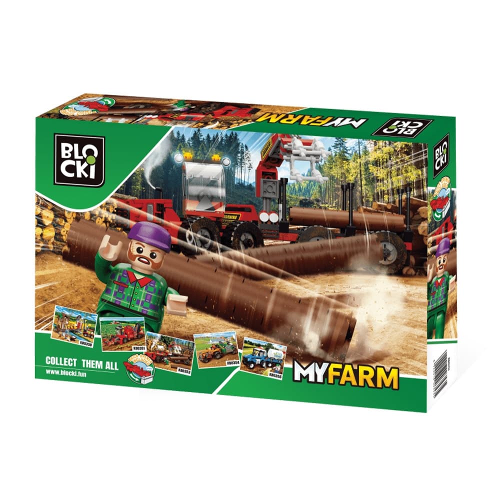 Blocki My Farm, Camion forestier, 241 piese — miniatură