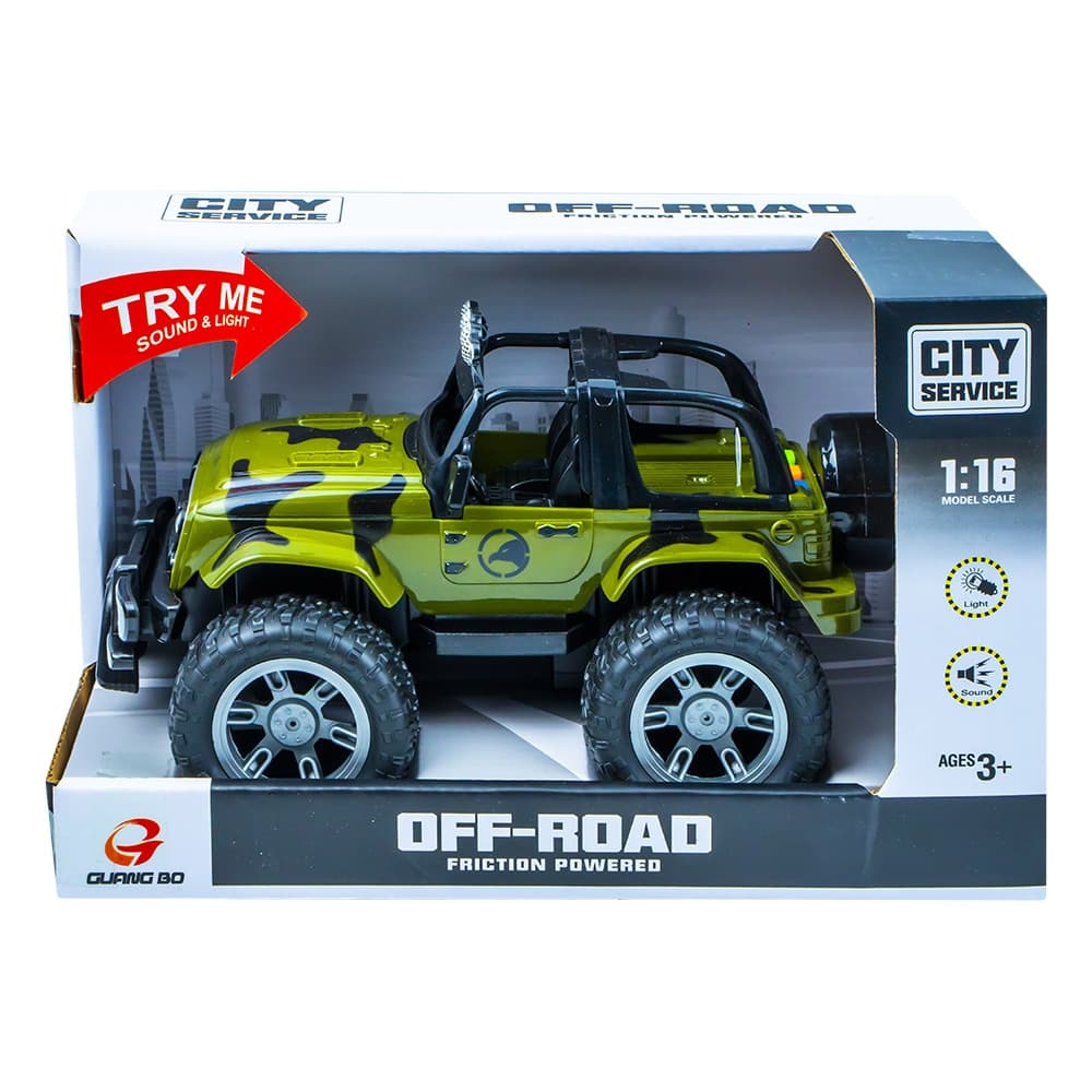 Jeep frictiune, cu lumina si sunet — miniatură