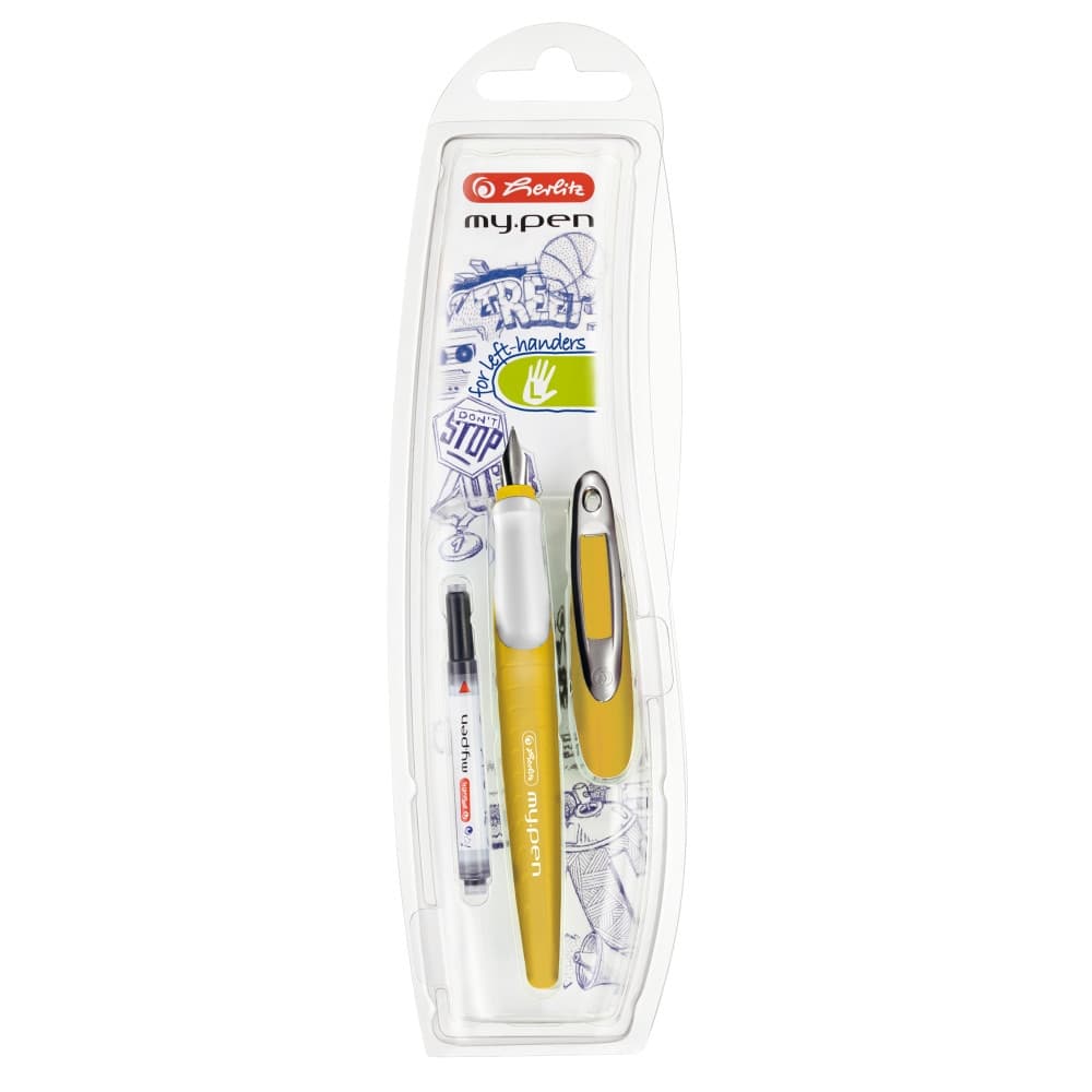 Stilou My.Pen penita L galben mustar/alb - blister