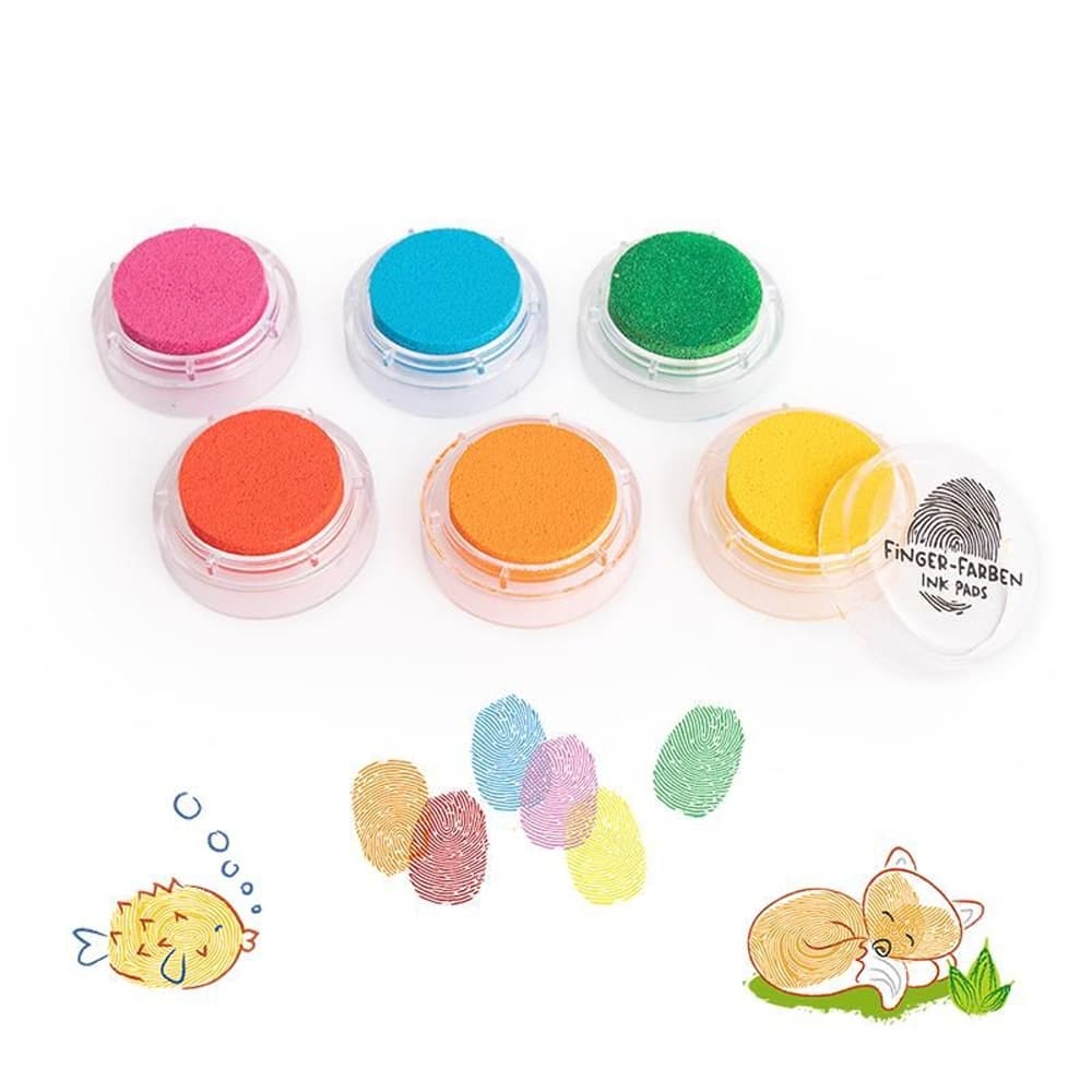 Set stampile pentru amprente, 6 culori - TRENDHAUS — miniatură
