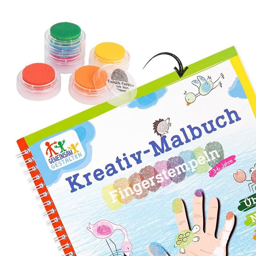 Set stampile pentru amprente, 6 culori - TRENDHAUS — miniatură