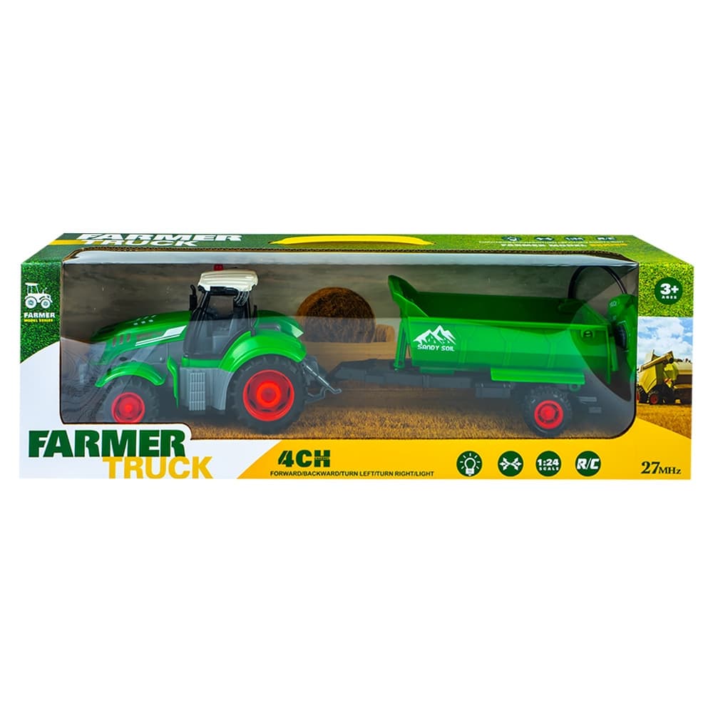 Tractor RC, cu remorca — miniatură