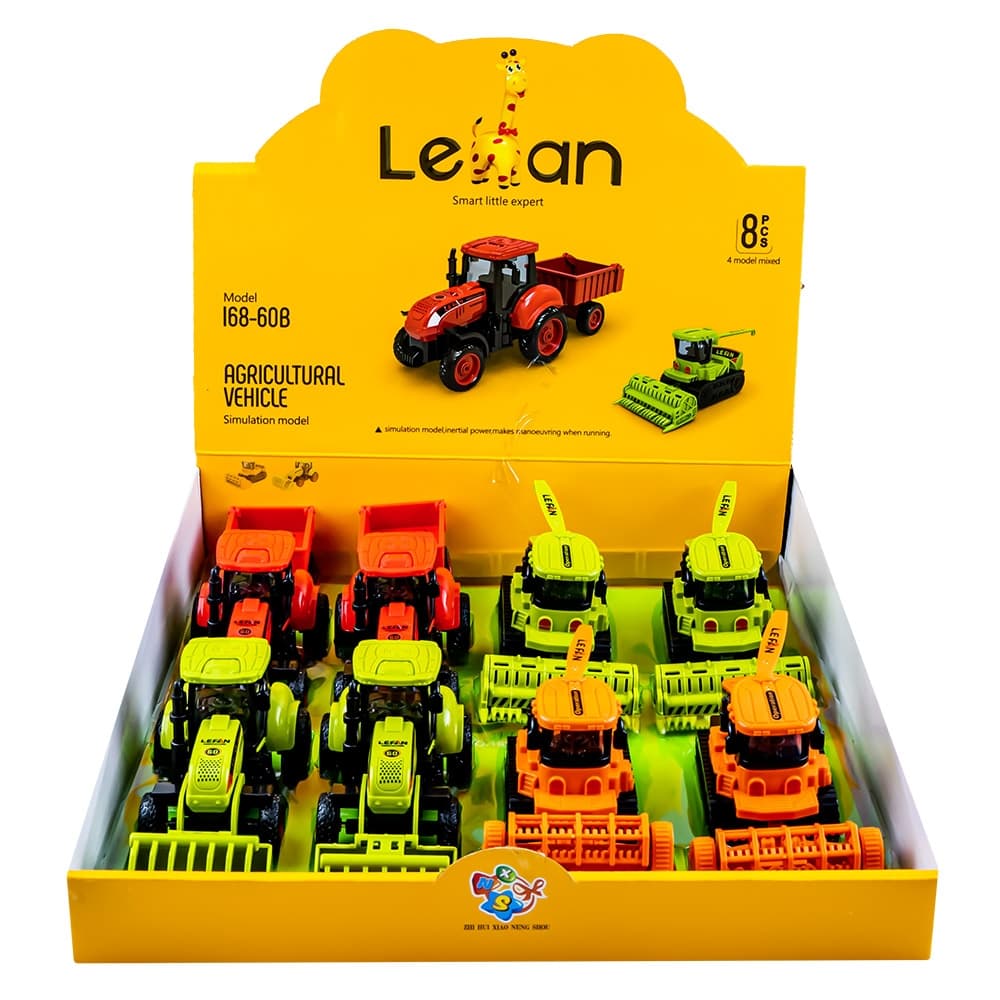 Utilaje ferma, cu frictiune, 8 buc/set — miniatură