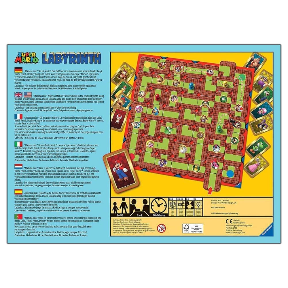 Labyrinth Super Mario, multilingv, 7+ ani - RAVENSBURGER — miniatură