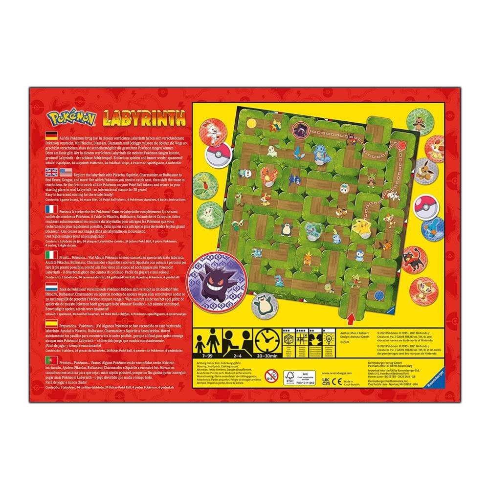 Labyrinth Pokemon, multilingv, 7+ ani - RAVENSBURGER — miniatură