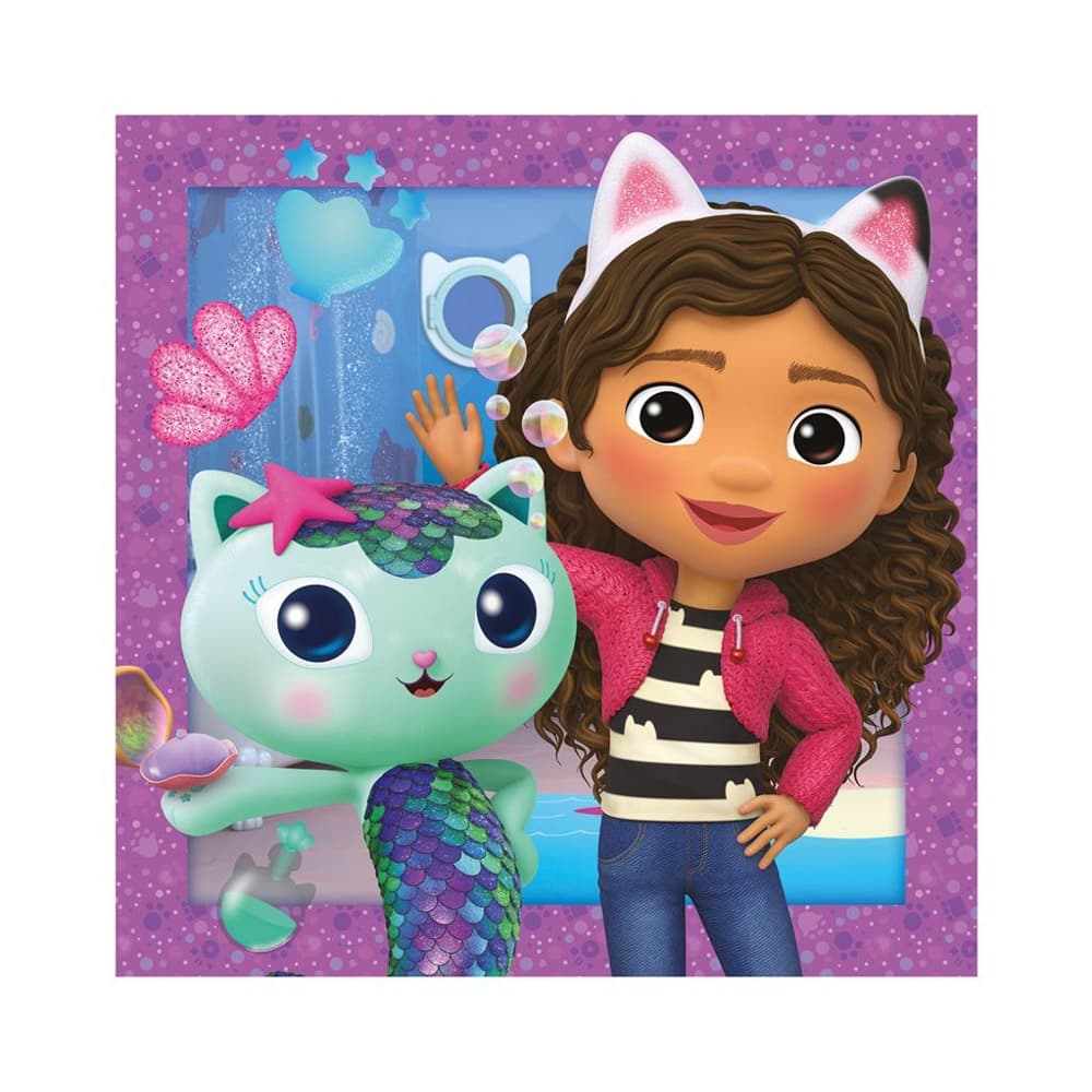 Puzzle 3x55 piese, Gabby si prietenii - DINO TOYS — miniatură