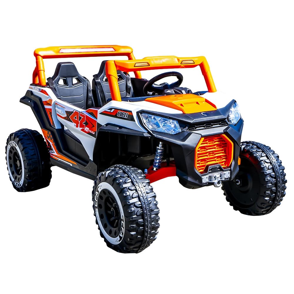 Jeep cu acumulator, 2 motoare, 12V, 7A — miniatură